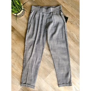 Plaid Gray Trousers with pockets